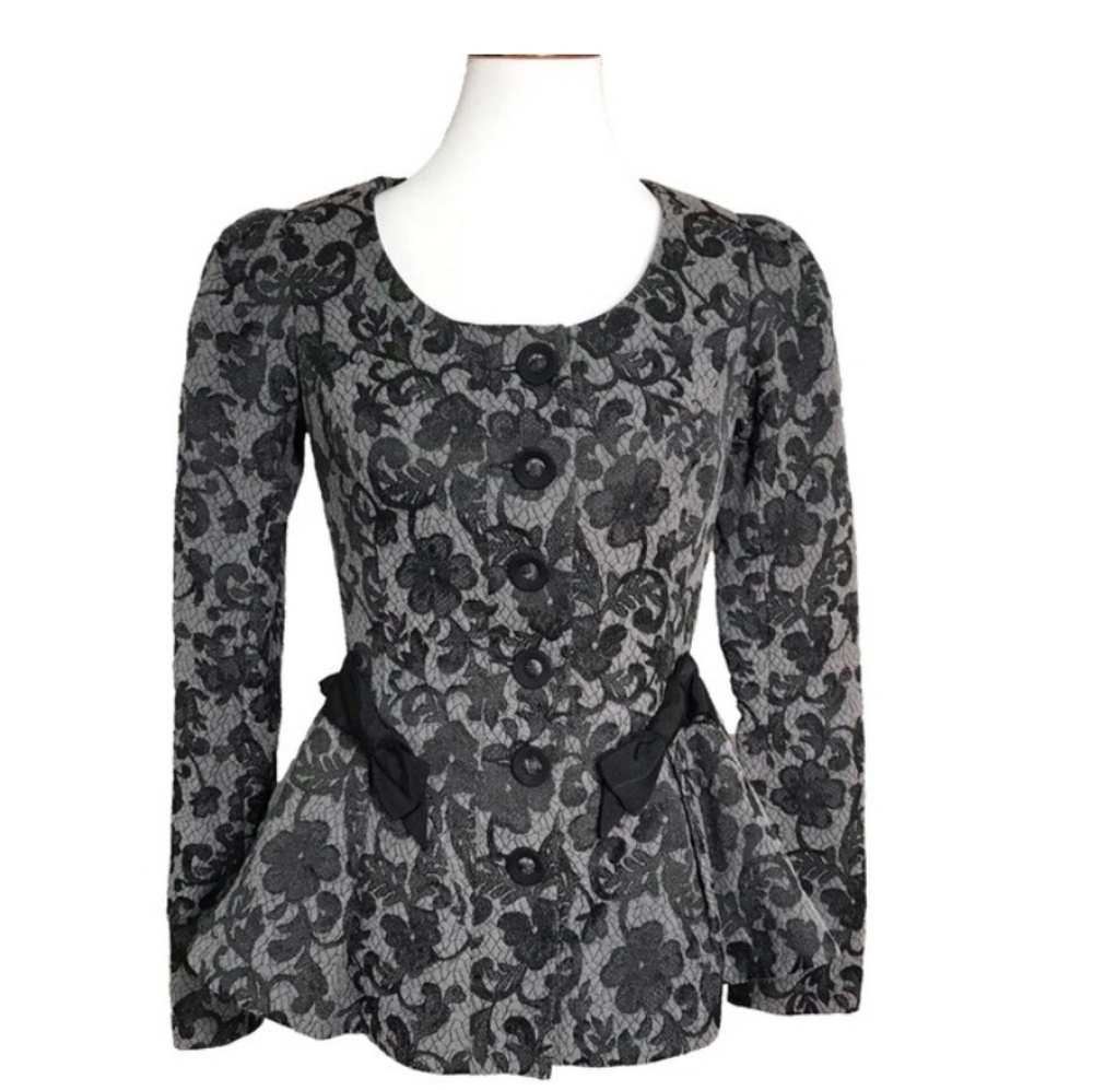 Betsey Johnson NWOT Embroidered Jacket